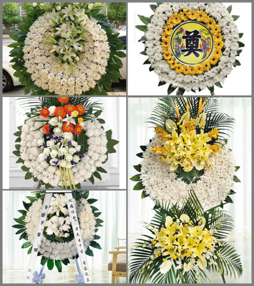 山西忻州原平市段家堡乡青疙瘩村花圈速递