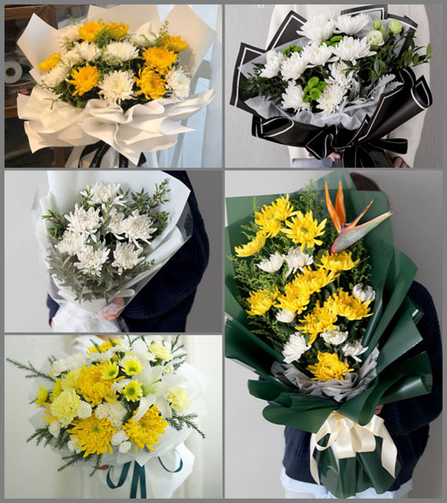 山西忻州原平市段家堡乡青疙瘩村白事花束代送
